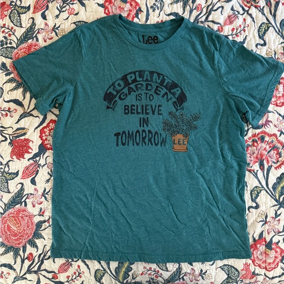 LEE Teal Inspirational Graphic Tee - Picture 1 of 1